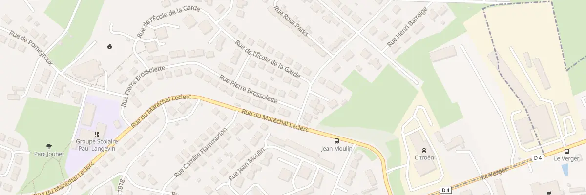 Plan du 1 Rue Pierre Brossolette à Guéret