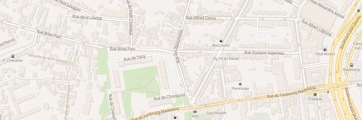 Plan du 18B Rue des Beaumonts à Orléans