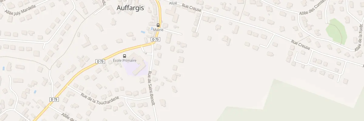 Plan du 1 Rue St Benoit à Auffargis