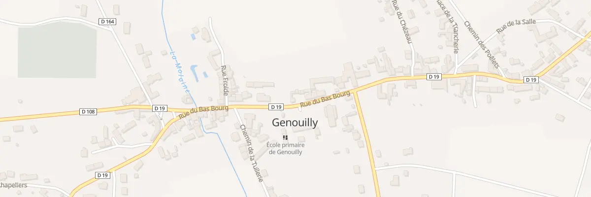 Plan du 74 Rue du Bas Bourg à Genouilly