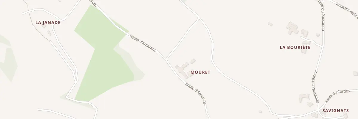 Plan du 322B Rte d’Amarens à Andillac