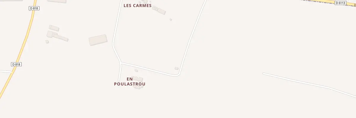 Plan du 1829 Rte de Toulouse à Mas-Saintes-Puelles