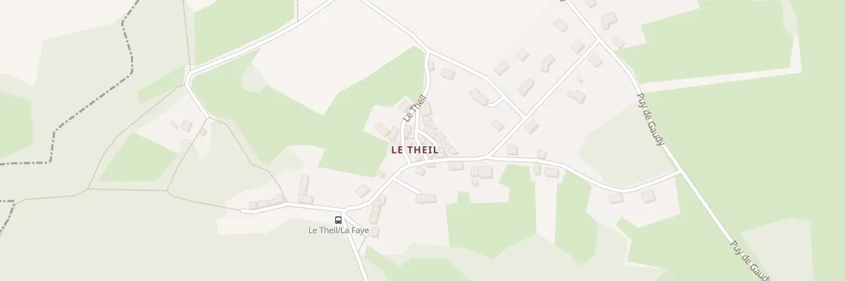 Plan du 39 Le Theil à Sainte-Feyre