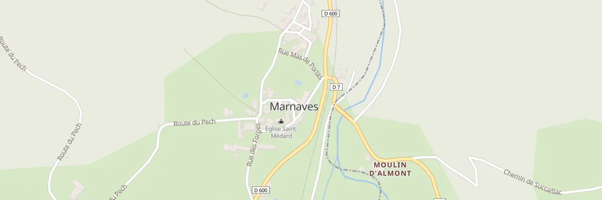 Plan du 2 Rue de la Mairie à Marnaves