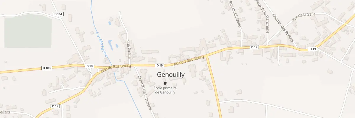 Plan du 72 Rue du Bas Bourg à Genouilly