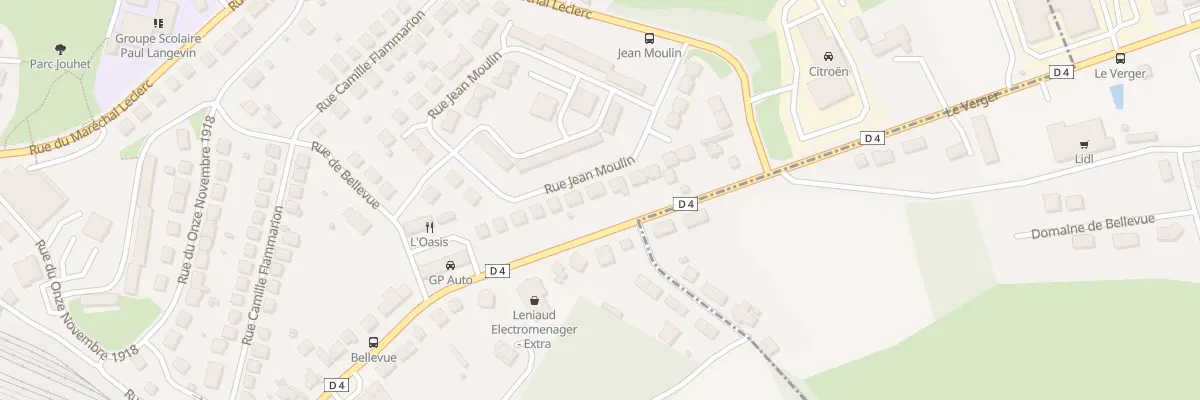 Plan du 20 Rue Jean Moulin à Guéret