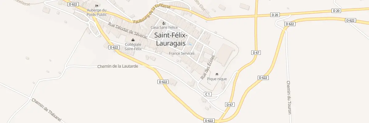 Plan du 5148 Rue Déodat de Séverac à Saint-Félix-Lauragais