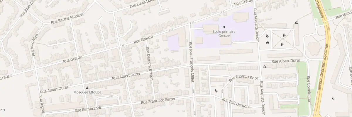 Plan du 101 Rue Albert Dürer à Calais