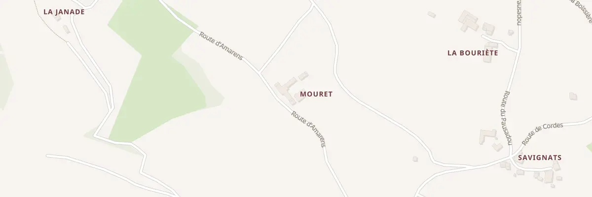 Plan du 322 Rte d’Amarens à Andillac