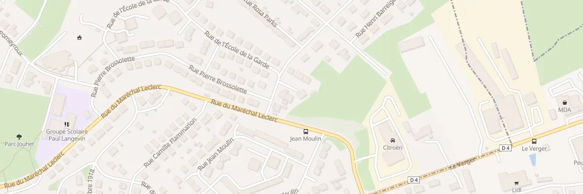 Plan du 3B Rue de l’Ecole de la Garde à Guéret
