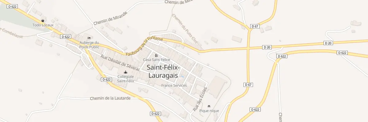 Plan du 9001 Rue des Nobles à Saint-Félix-Lauragais
