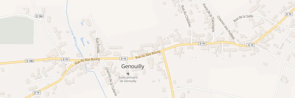 Plan du 68 Rue du Bas Bourg à Genouilly