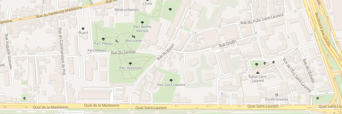 Plan du 13 Rue Drufin à Orléans