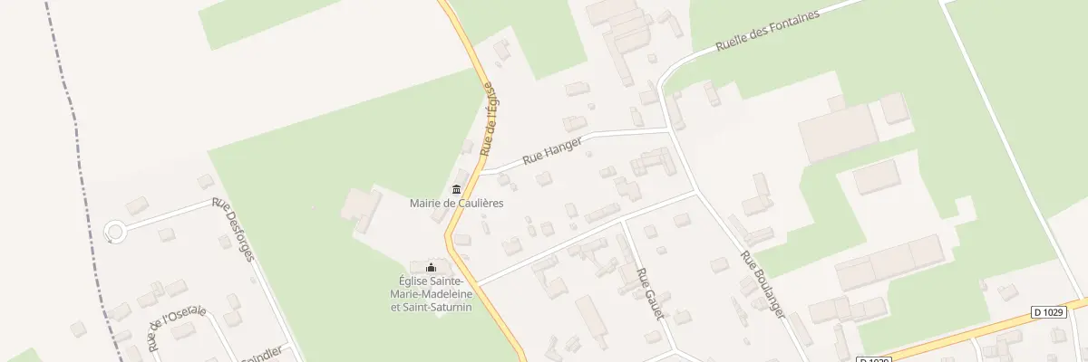 Plan du 1 Rue Hanger à Caulières