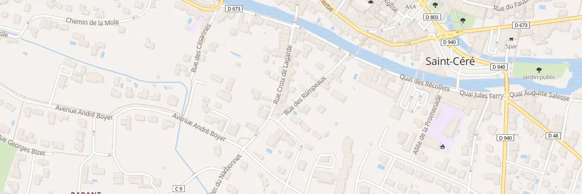 Plan du 118 Rue des Rampeaux à Saint-Céré