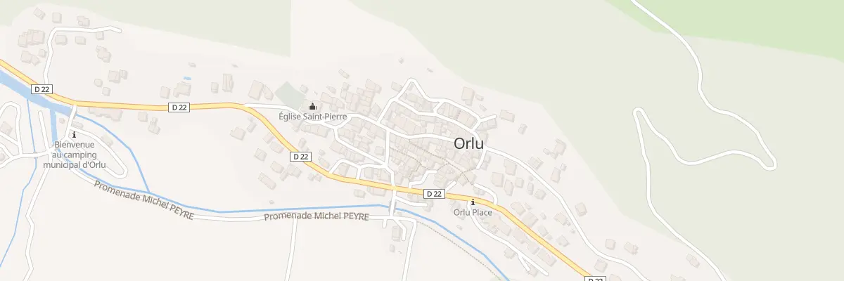 Plan du 3 Qua le Cantou à Orlu