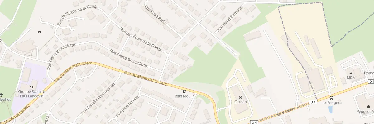 Plan du 7 Rue de l’Ecole de la Garde à Guéret