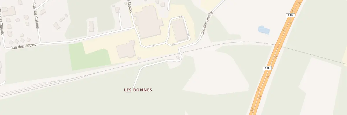 Plan du 5070 Aux Bonnes à Saint-Priest-de-Gimel