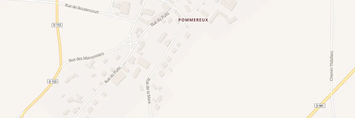 Plan du 9002 Chv 4 Pommereux A Rn 181 à Boutencourt