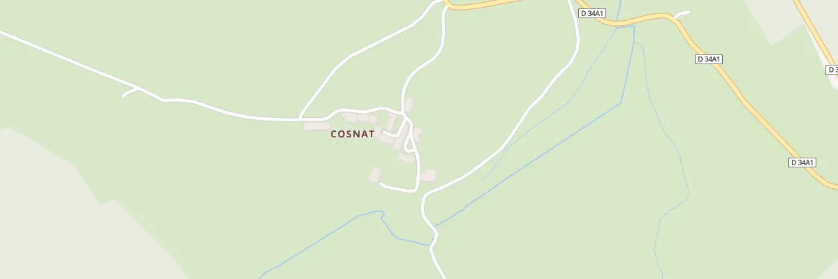 Plan du 3 Cosnat à Vidaillat