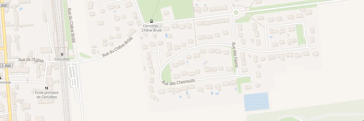 Plan du 13 Rue des Chevreuils à Cercottes
