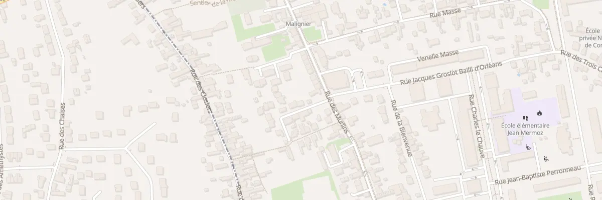 Plan du 4 Ven Belleville à Orléans