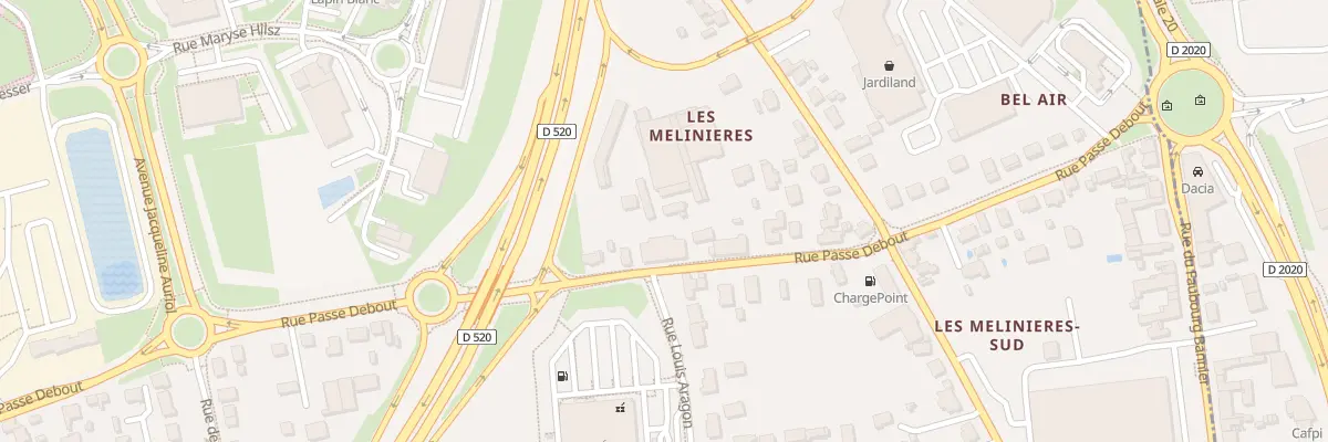 Plan du 380 Rue Passe Debout à Saran