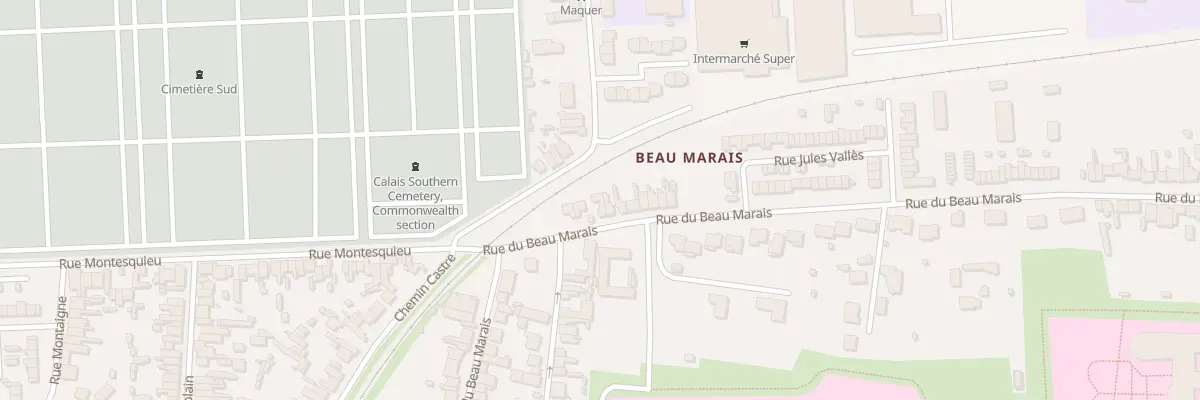 Plan du 83 Rue du Beau Marais à Calais