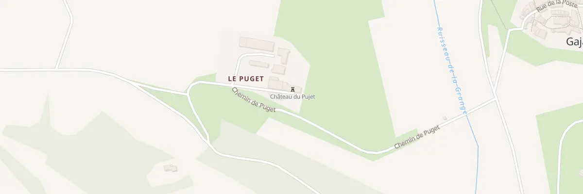 Plan du 50 Le Puget à Gaja-la-Selve