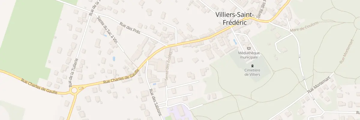 Plan du 35 Rue Charles de Gaulle à Villiers-Saint-Frédéric