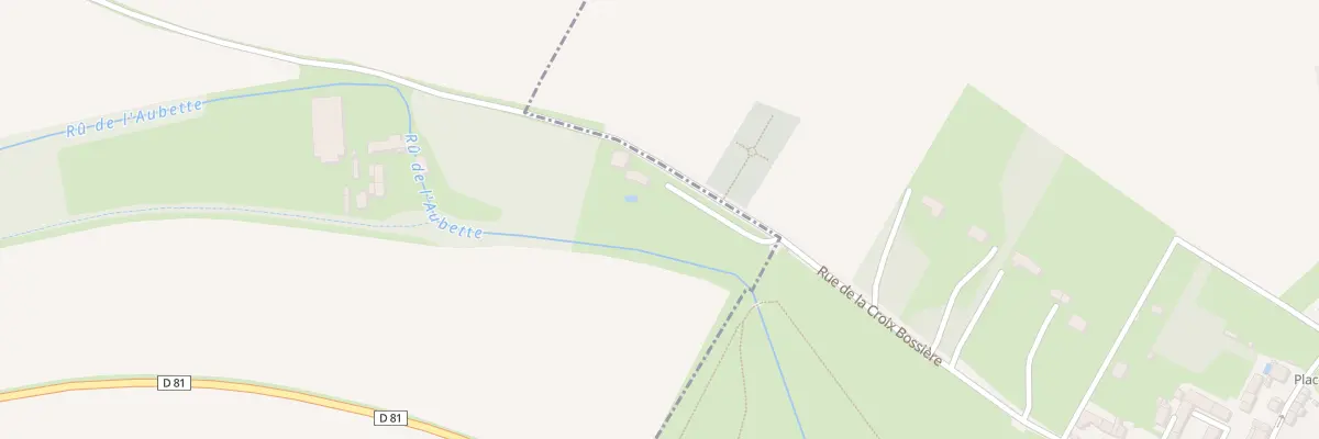 Plan du 5186 Rue de la Croix Bossière à Avernes