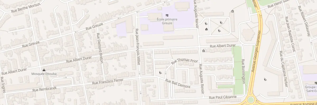 Plan du 84 Rue Albert Dürer à Calais