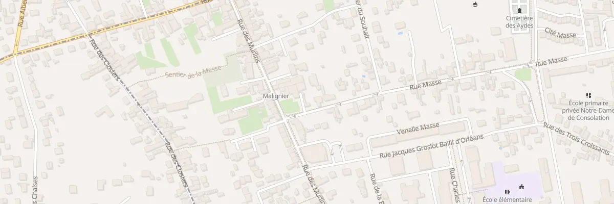 Plan du 74 Rue Masse à Orléans