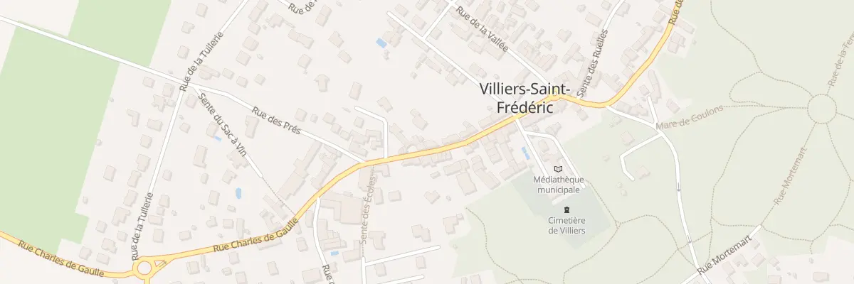 Plan du 18 Rue Charles de Gaulle à Villiers-Saint-Frédéric
