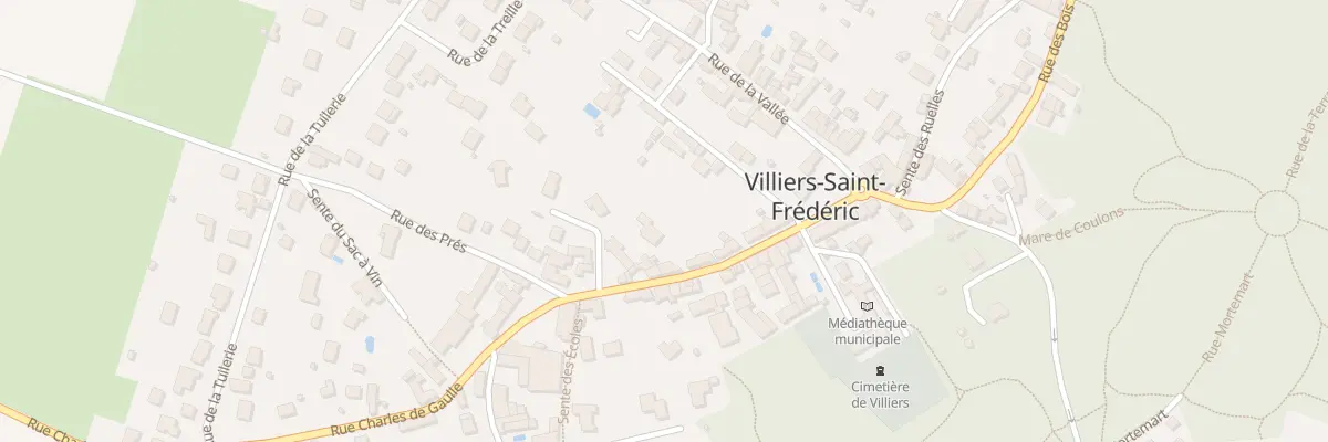 Plan du 16 Rue Charles de Gaulle à Villiers-Saint-Frédéric