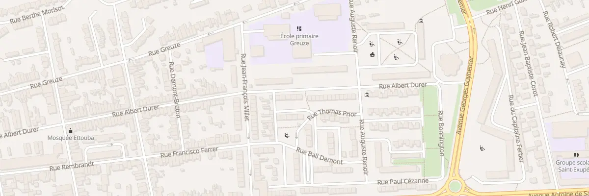 Plan du 88 Rue Albert Dürer à Calais