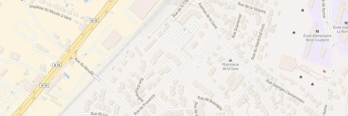 Plan du 14 Rue de Bretagne aux Essarts-le-Roi