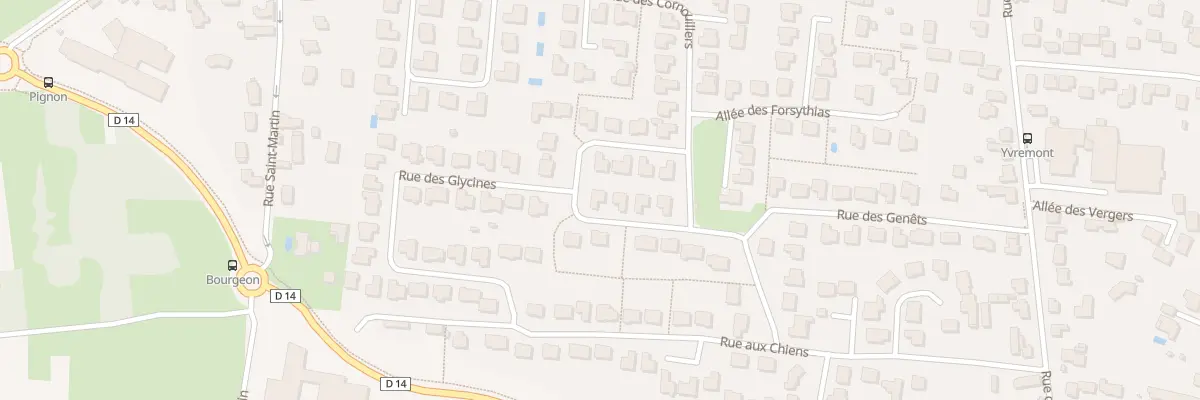 Plan du 70 All des Argousiers à Olivet