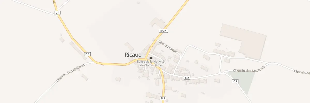 Plan du 1B Rue de l’Eglise à Ricaud
