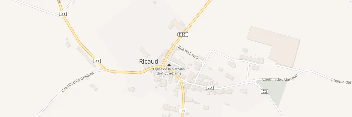Plan du 3 Rue de l’Eglise à Ricaud