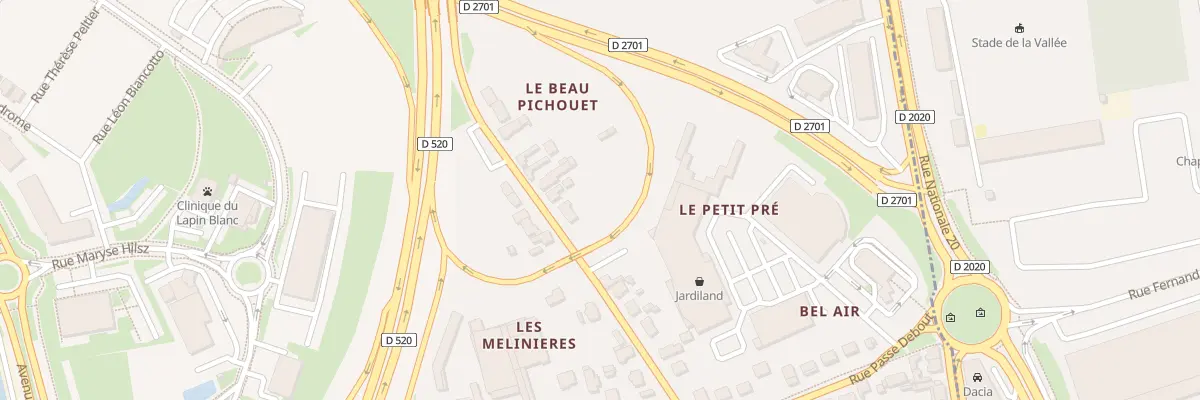 Plan du 810 Art Ancienne Route de Chartres à Saran