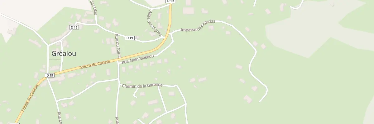 Plan du 19 Rue Alain Masbou à Gréalou