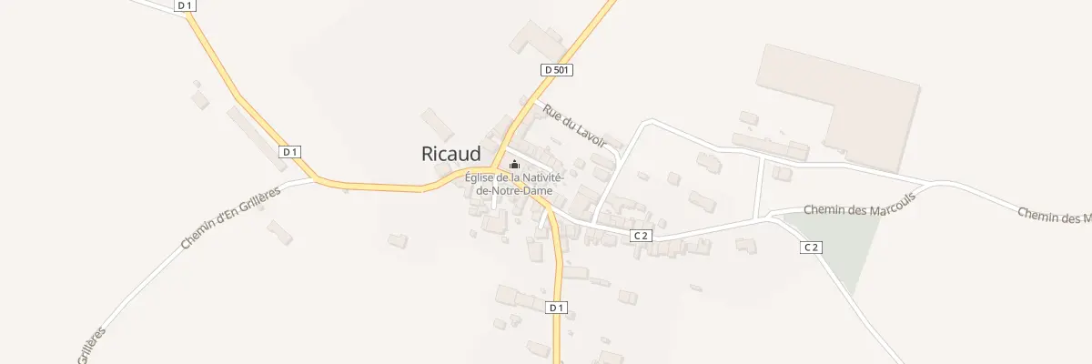 Plan du 6 Rue de la Mairie à Ricaud