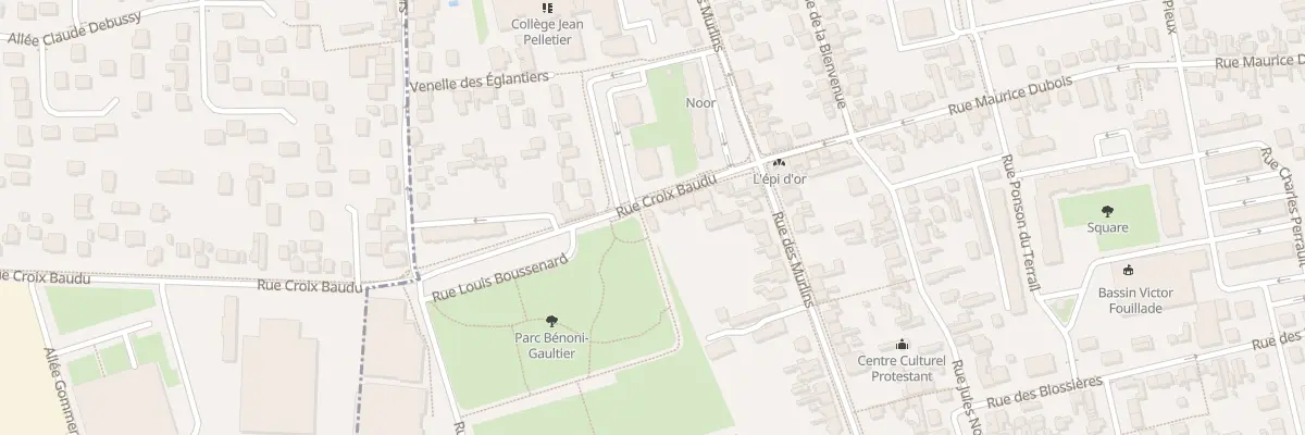 Plan du 7 Rue Croix Baudu à Orléans