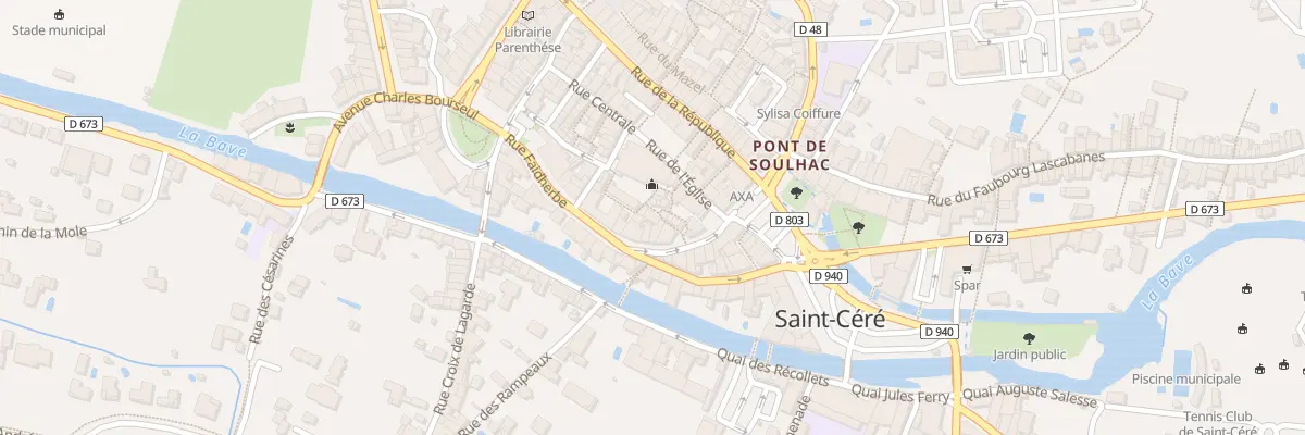Plan du 1 Rue Paramelle à Saint-Céré