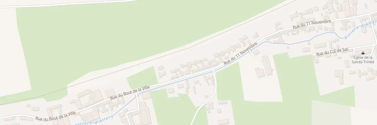 Plan du 50 Rue du Bout de la Ville à Allery