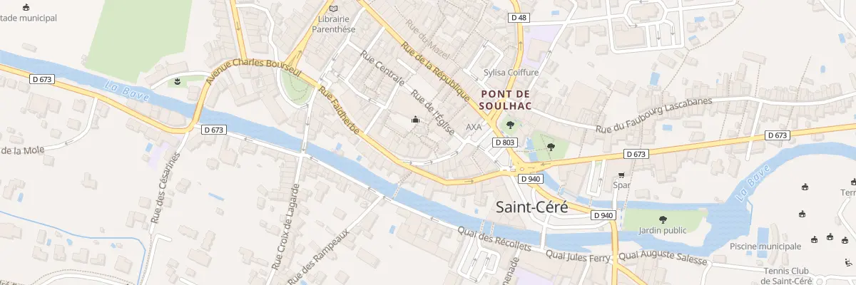Plan du 1B Rue Paramelle à Saint-Céré