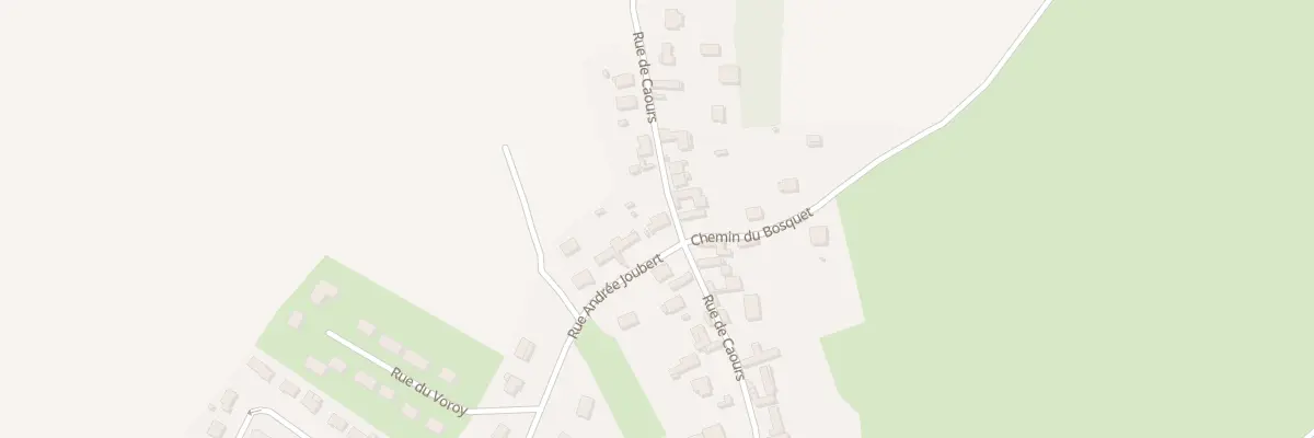Plan du 345 Rue de Caours à Vauchelles-les-Quesnoy