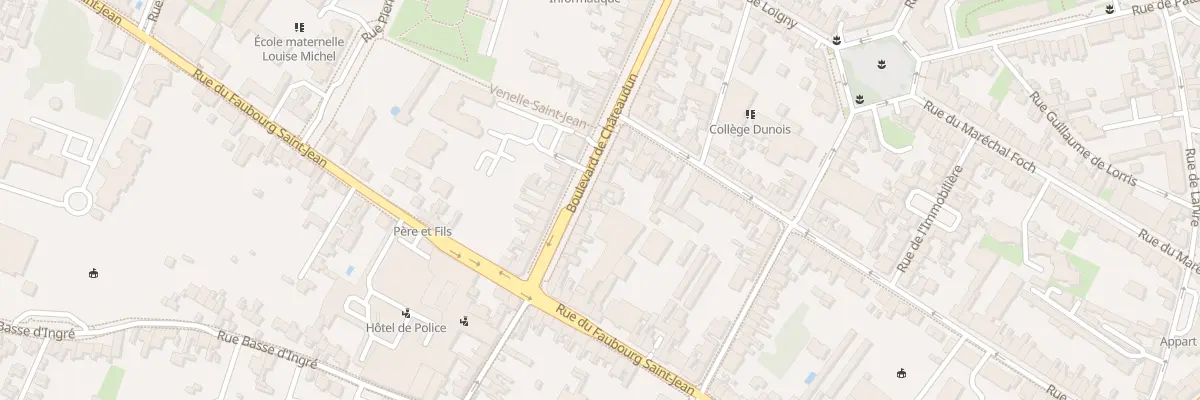 Plan du 14 Bd de Châteaudun à Orléans