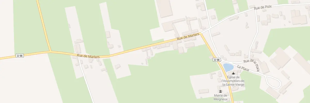 Plan du 6 Rue de Marlers à Meigneux